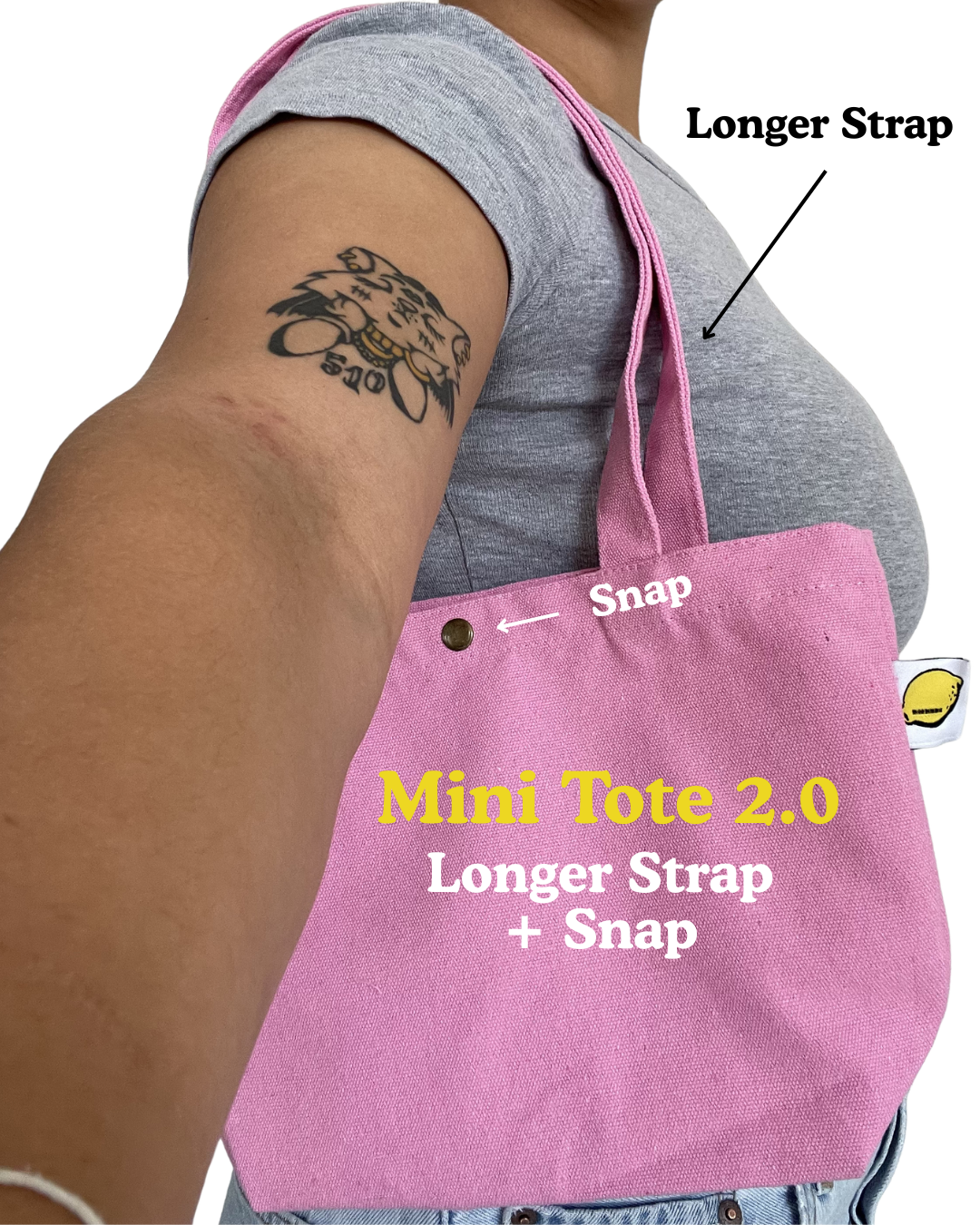 HK Made In The Yay | Mini Pink Tote (Green Tones)