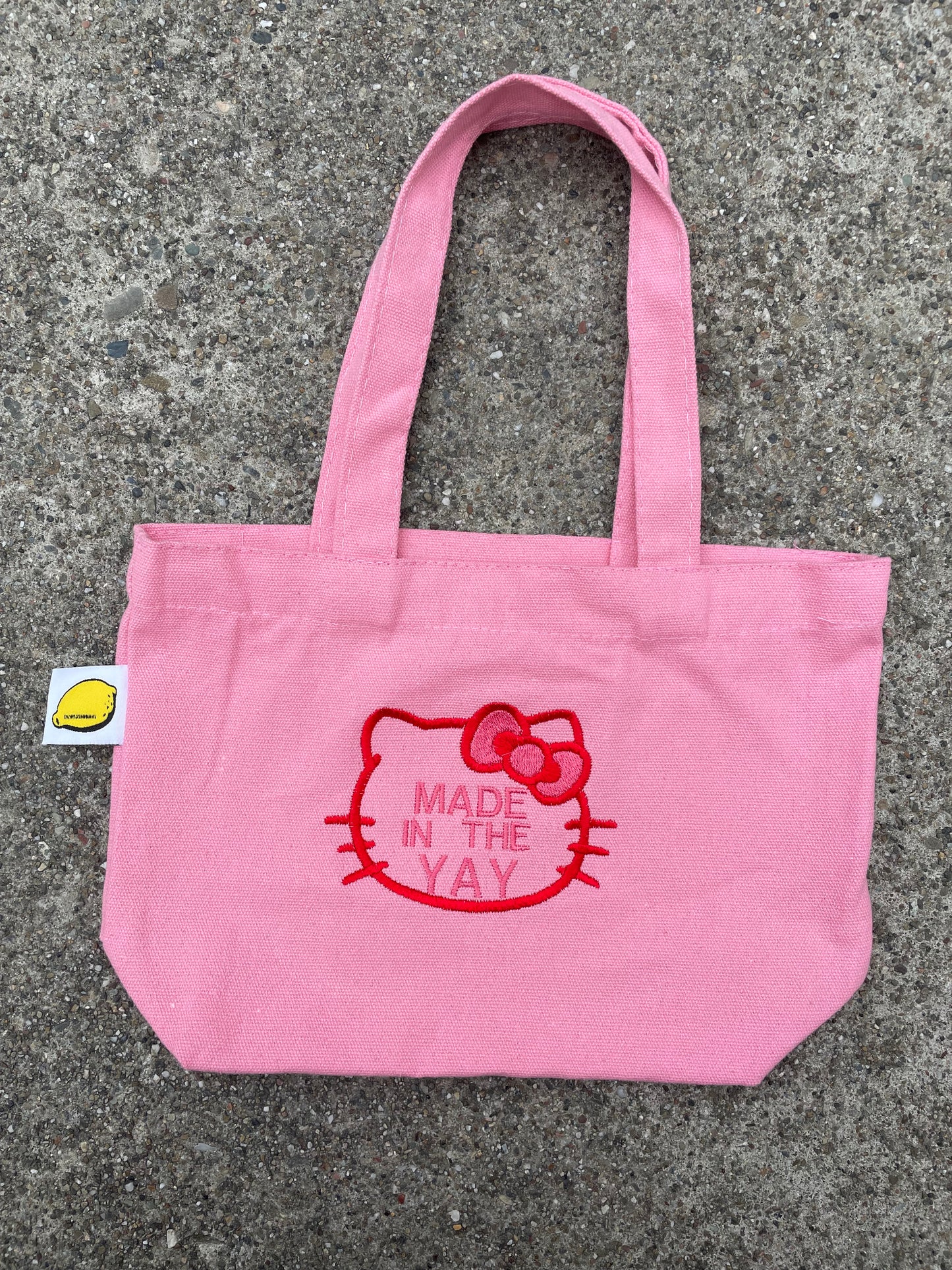 HK Made In The Yay Mini Pink Tote (Red/Pink)