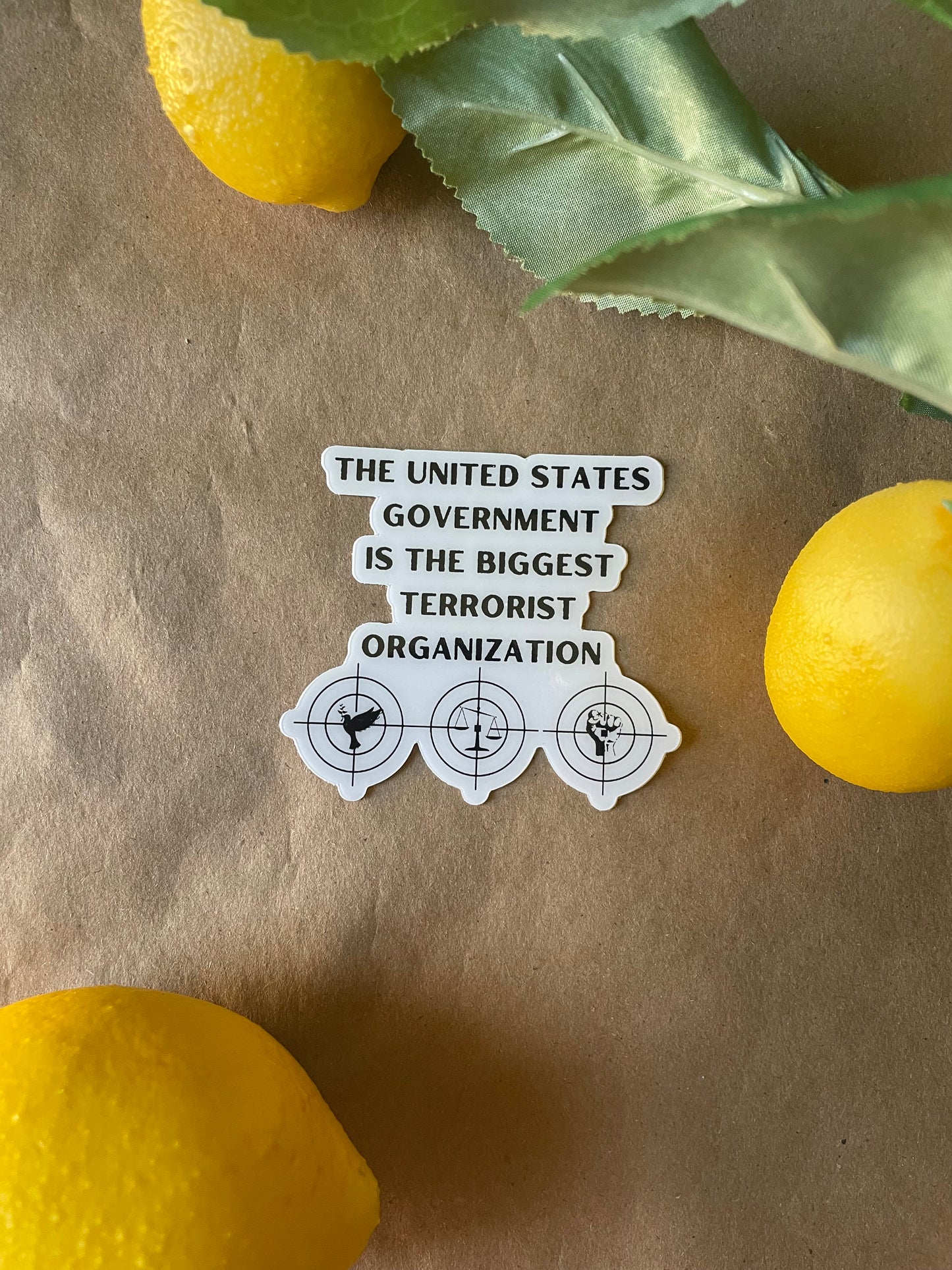United States Government = Biggest Terrorist Org | Sticker