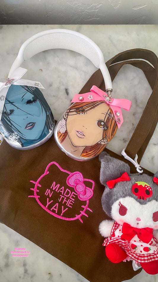 HK Made In The Yay Mini Brown Tote (Pink Tones)