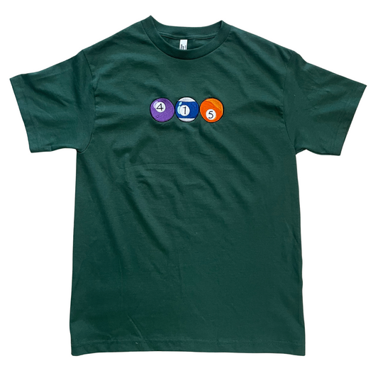 415  Pool Balls | Green Unisex T-Shirt