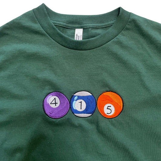 415  Pool Balls | Green Unisex T-Shirt