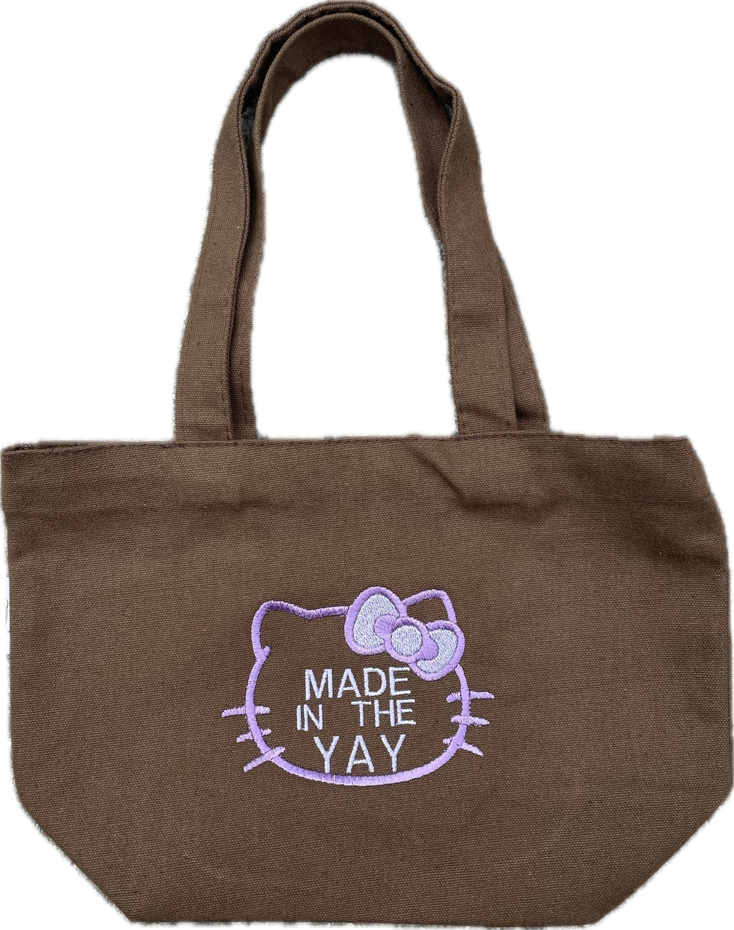 HK Made In The Yay | Mini Brown Tote (Purple Tones)