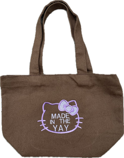 HK Made In The Yay | Mini Brown Tote (Purple Tones)