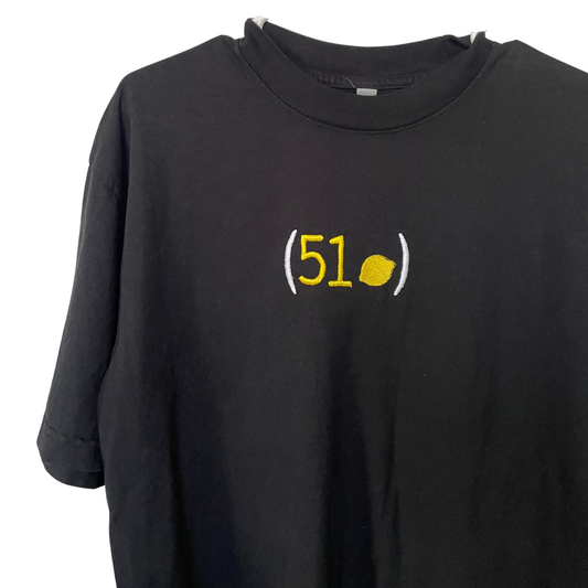 (51🍋) | Black Unisex T-Shirt