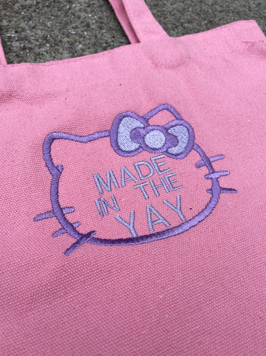 HK Made In The Yay Mini Pink Tote (Purple Tones)