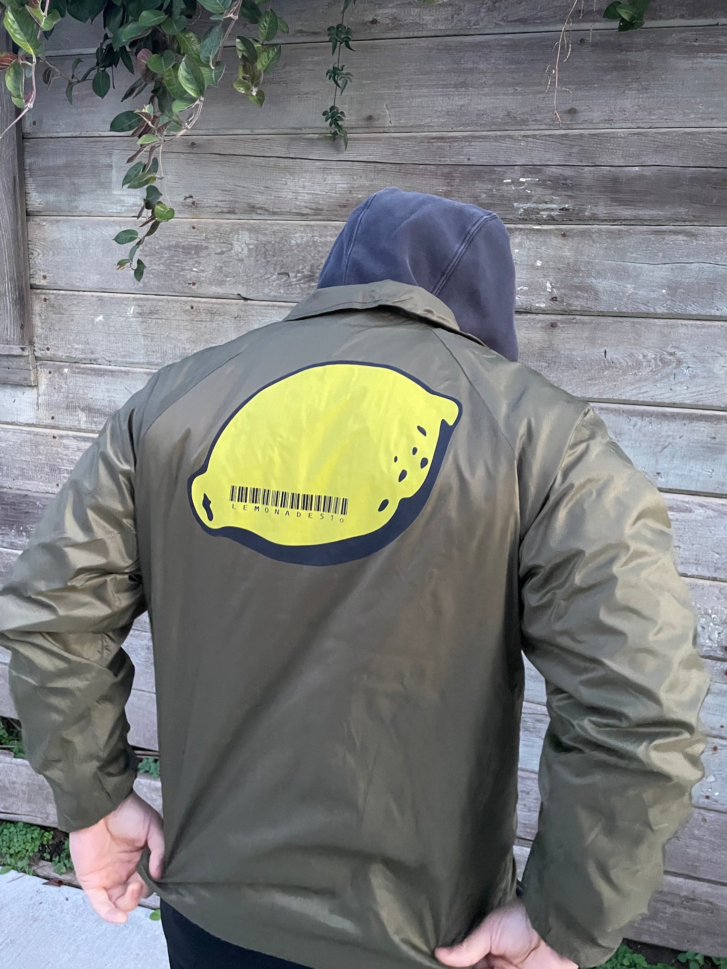 Lemonade51o Logo | Olive Green Coaches Jacket