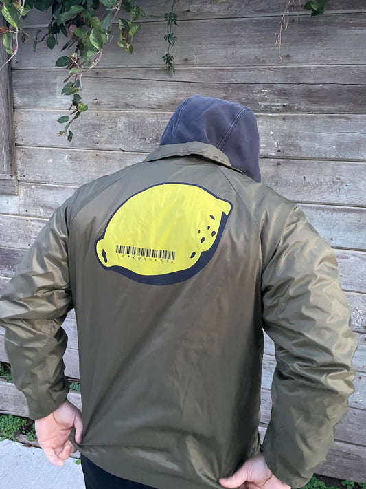Lemonade51o Logo | Olive Green Coaches Jacket