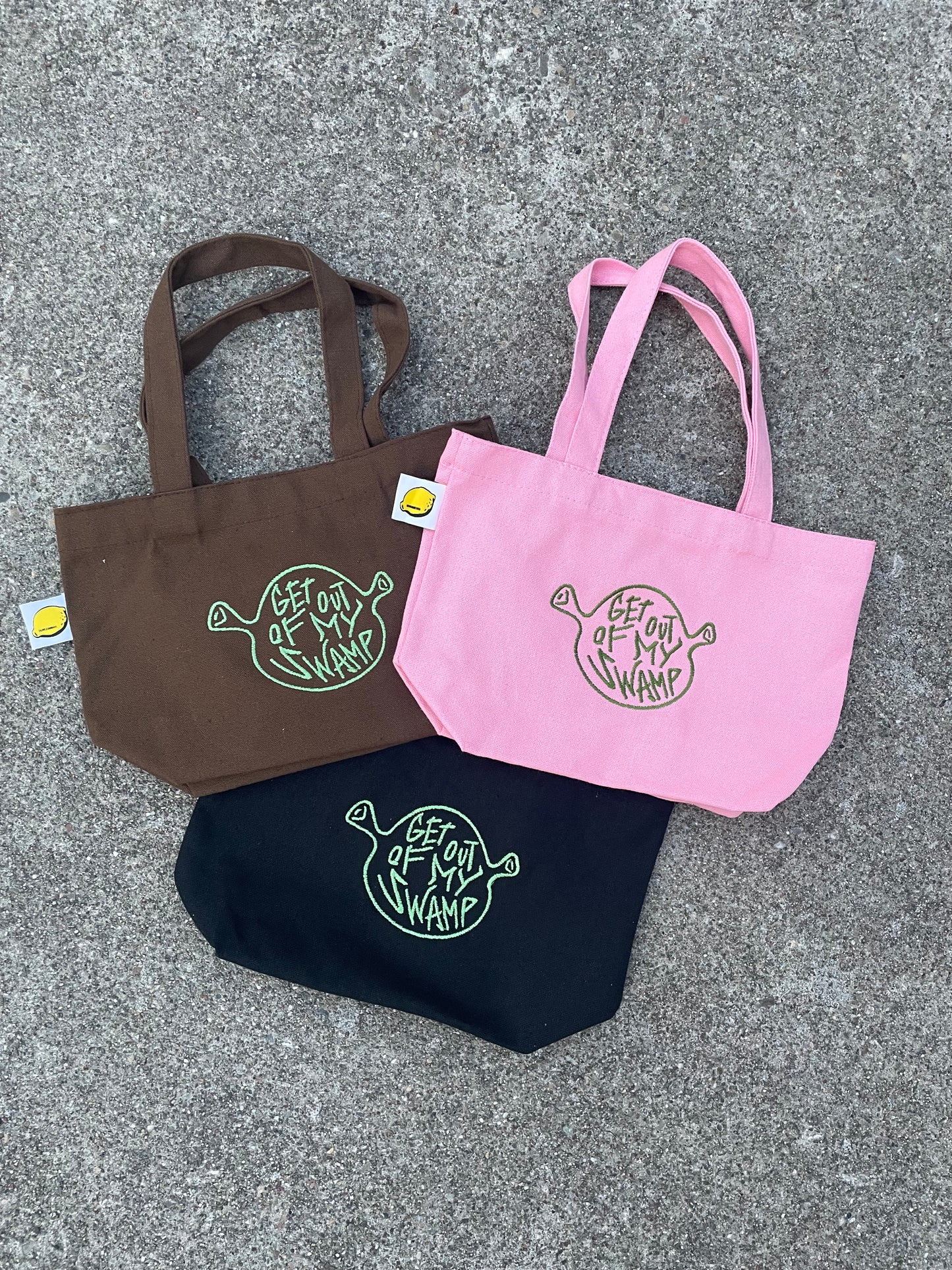 Get Out Of My Swamp | Mini Pink Tote
