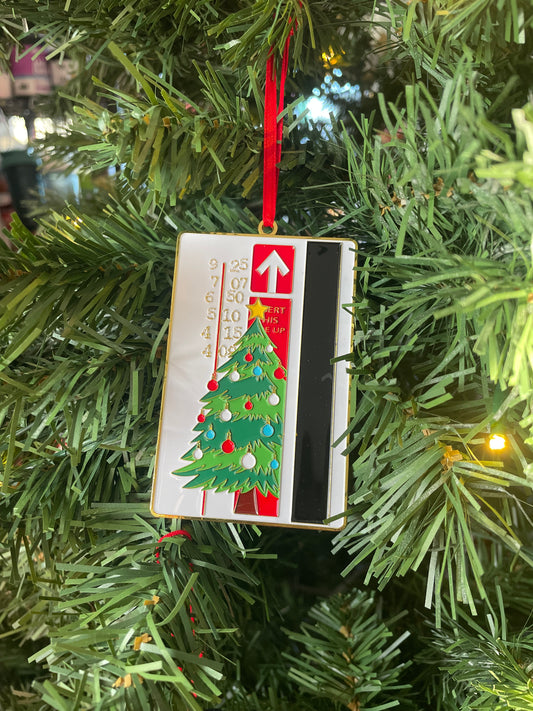 XMAS BART Ticket | Ornament