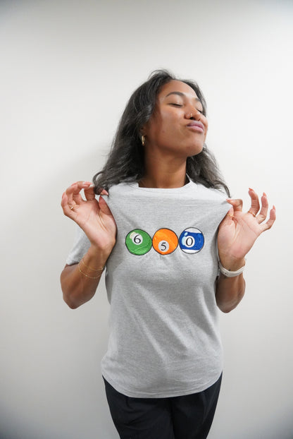 650 Pool Ball | Grey Unisex T-Shirt