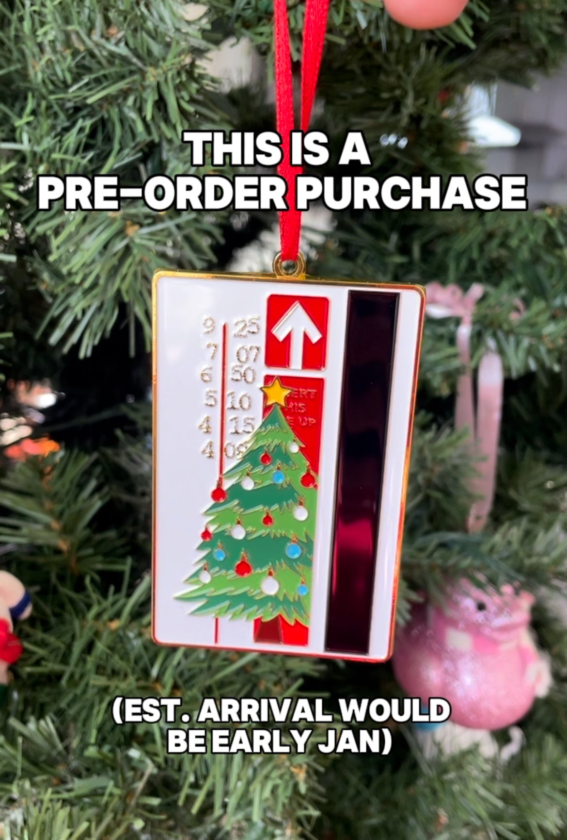 PREORDER - XMAS BART Ticket | Ornament
