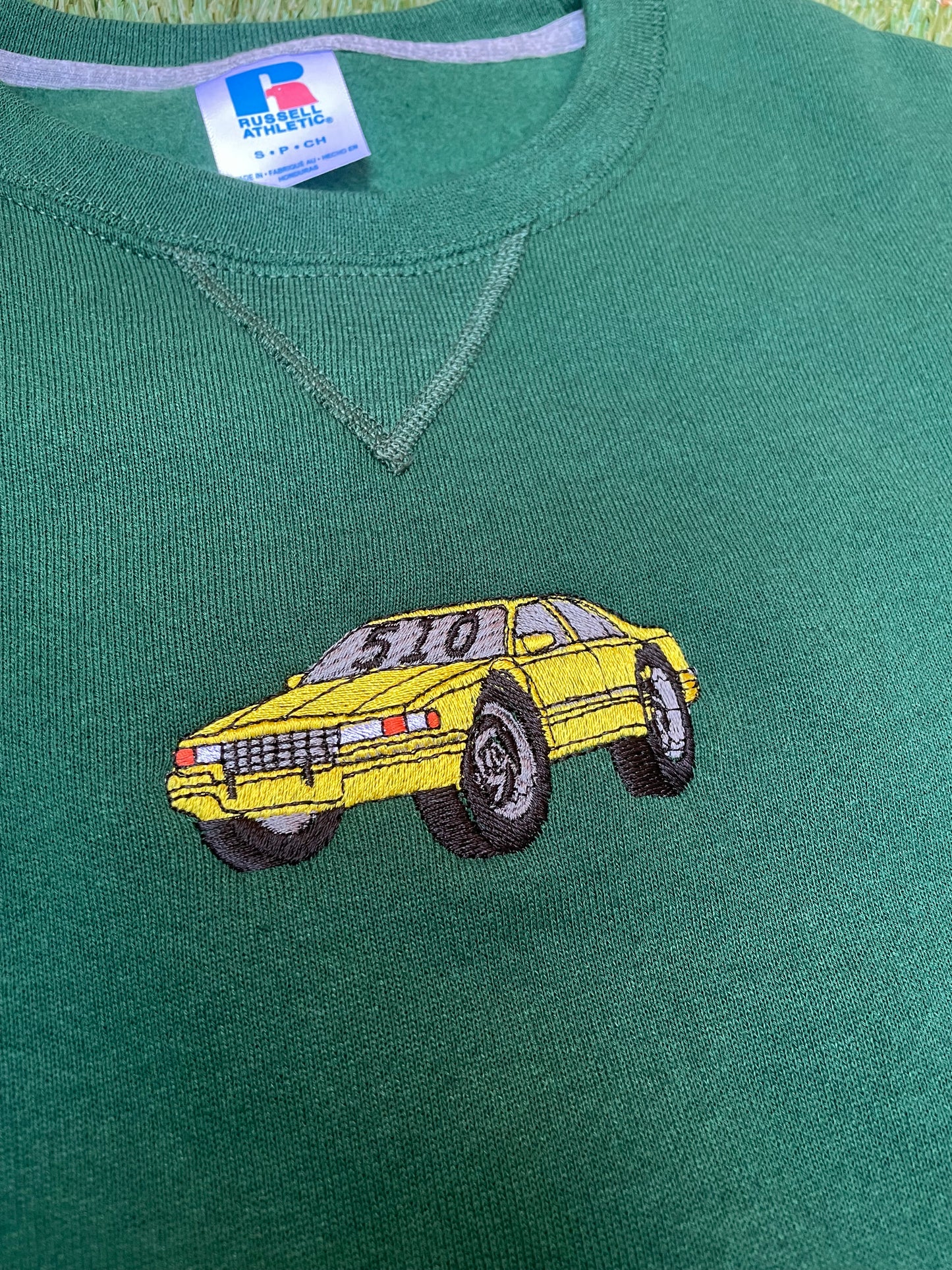 Scraper Car | Green Crewneck