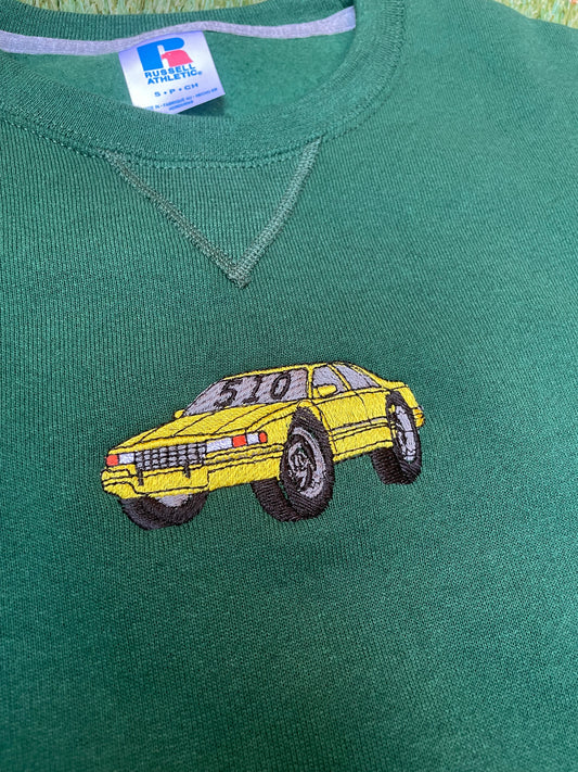Scraper Car | Green Crewneck