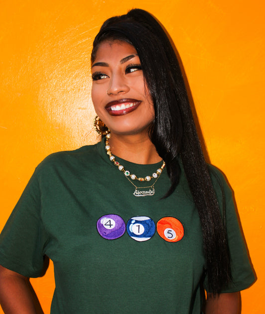 415  Pool Balls | Green Unisex T-Shirt