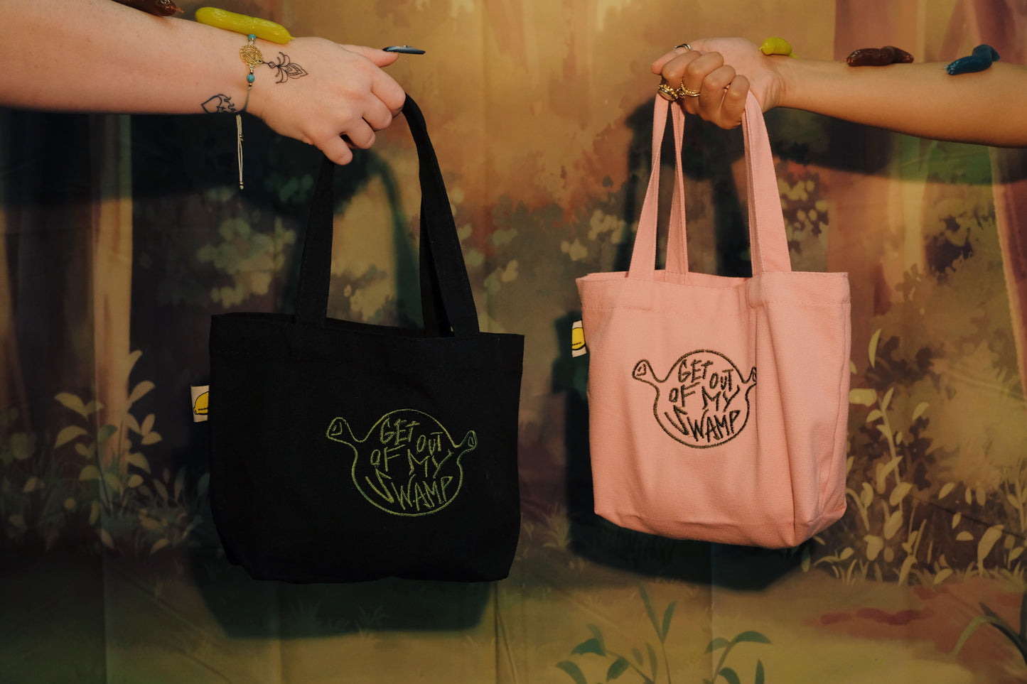 Get Out Of My Swamp Pink Tote