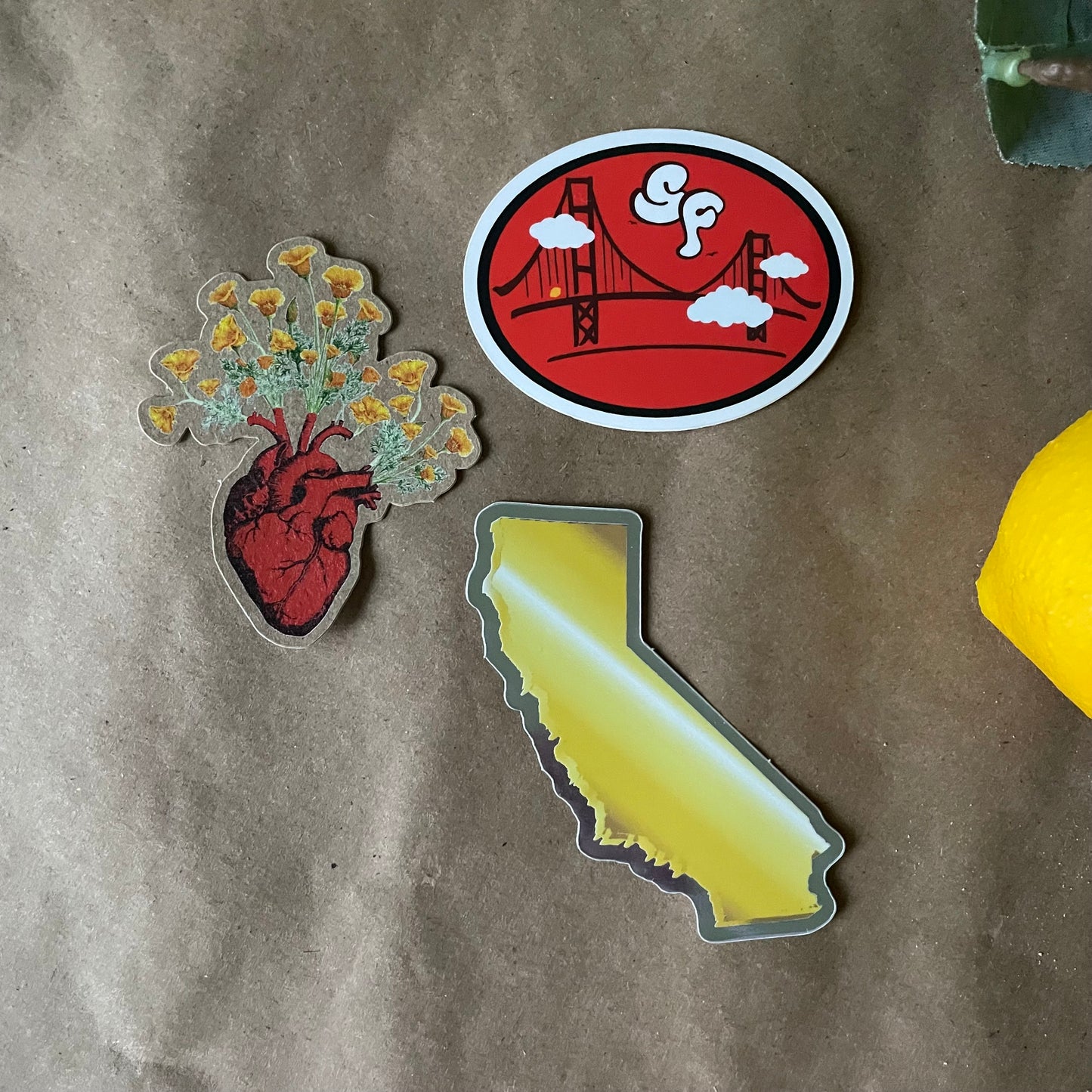 California Poppy Love | Sticker