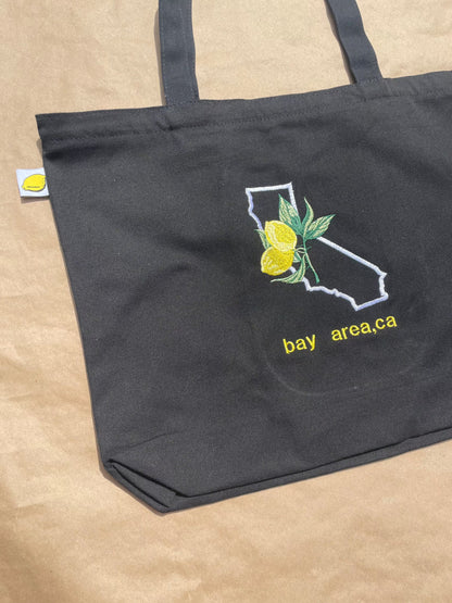 Bay Area, California | Large Black Tote Bag