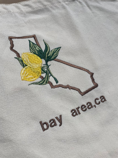 Bay Area, California | Large Creme Tote Bag