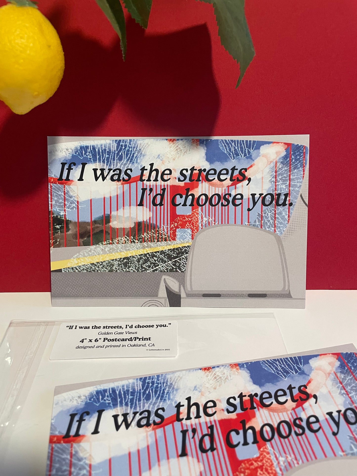 If I was the Streets, I'd Choose you - Golden Gate | Postcard