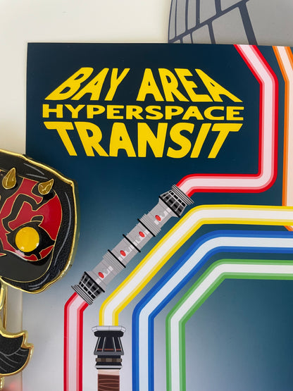 Bay Area Hyperspace Transit Map | 8" x 10 Print