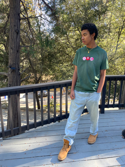 510 Pool Balls | Cherry Tones Green Unisex T-Shirt