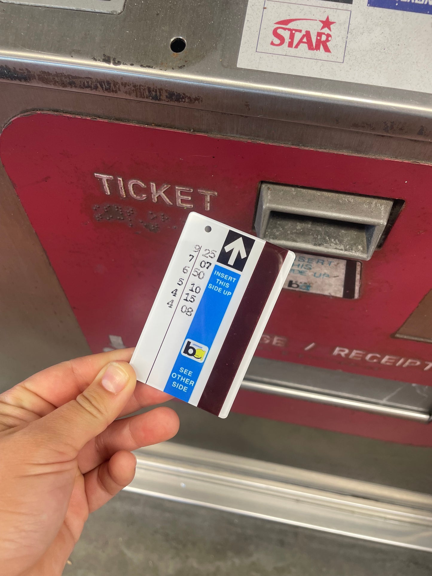 BART Paper Ticket | Magnet
