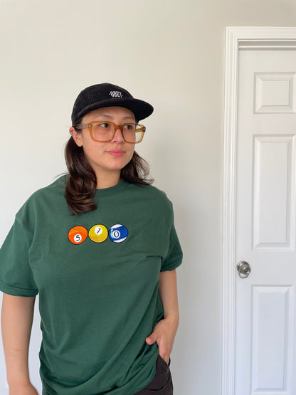 510 Pool Balls | Green Unisex T-Shirt
