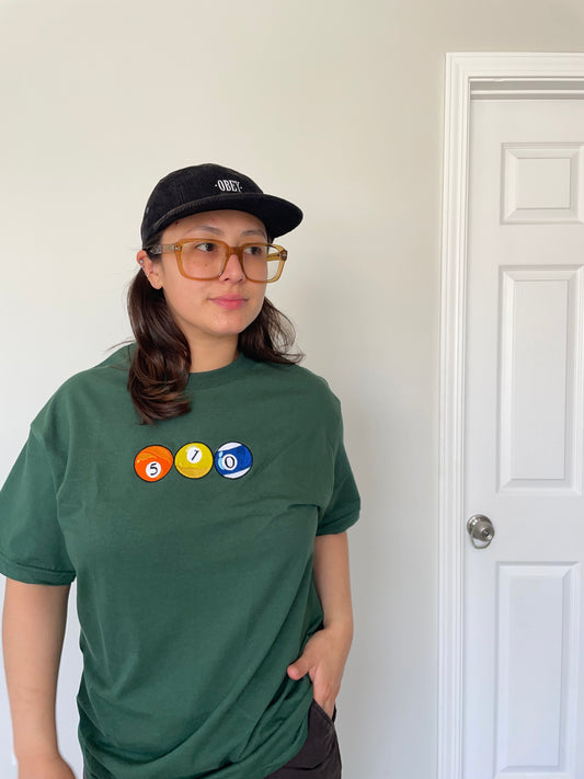 510 Pool Balls | Green Unisex T-Shirt