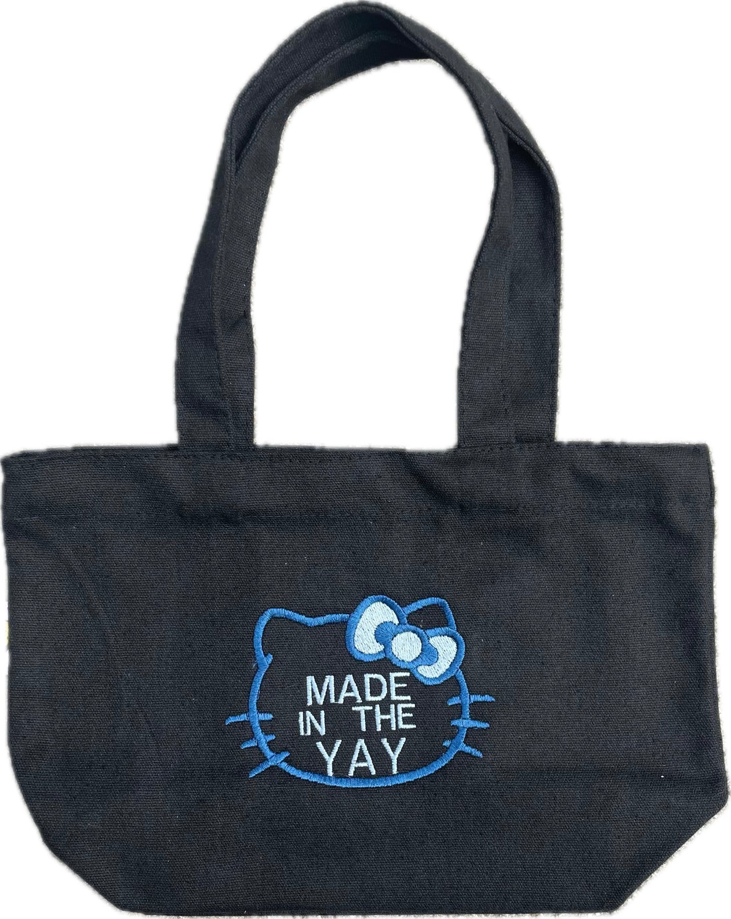HK Made In The Yay | Mini Black Tote (Blue Tones)