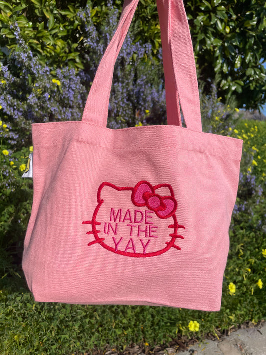 HK Made In The Yay | Mini Pink Tote (Red/Pink)