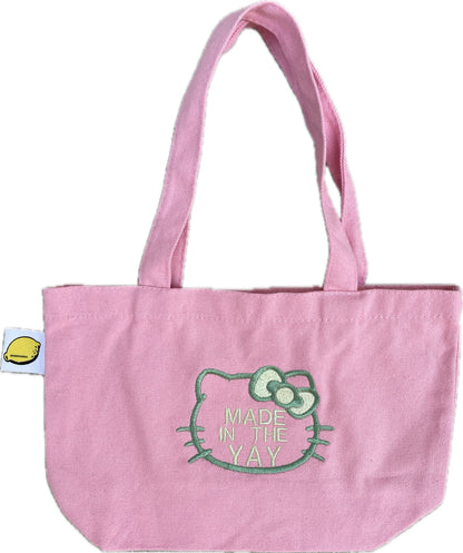 HK Made In The Yay | Mini Pink Tote (Green Tones)