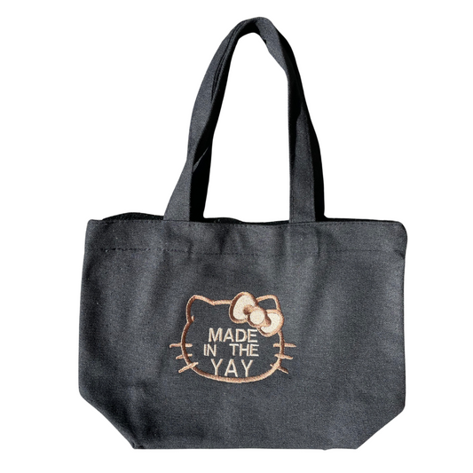 HK Made In The Yay Mini Black Tote (Brown Tones)