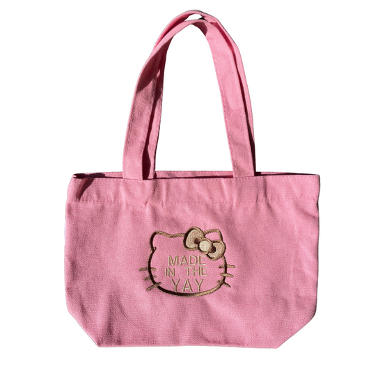 HK Made In The Yay Mini Pink Tote (Brown Tones)