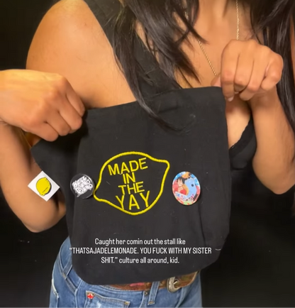 Made in The Yay Tote Black Bag