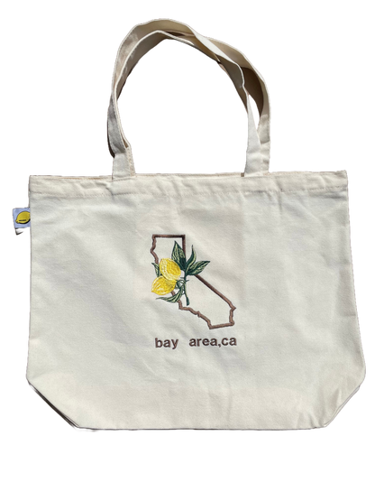 Bay Area, California | Large Creme Tote Bag