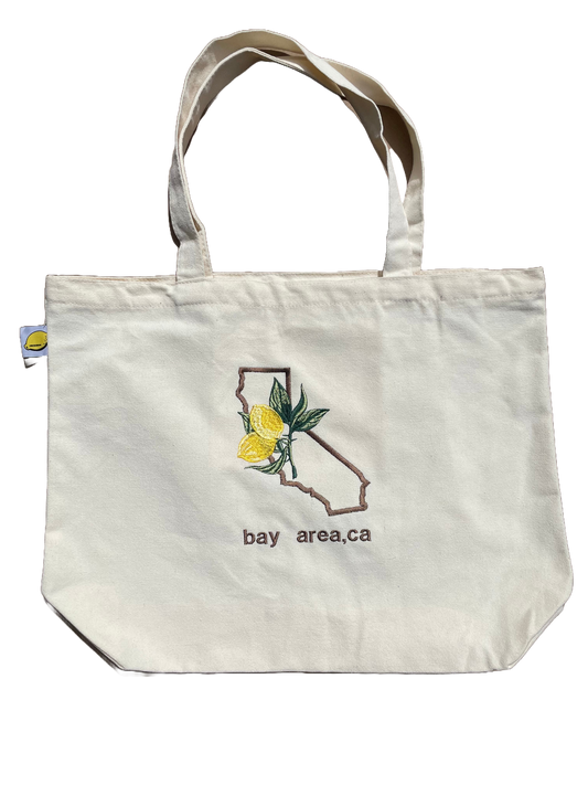 Bay Area, California | Large Creme Tote Bag