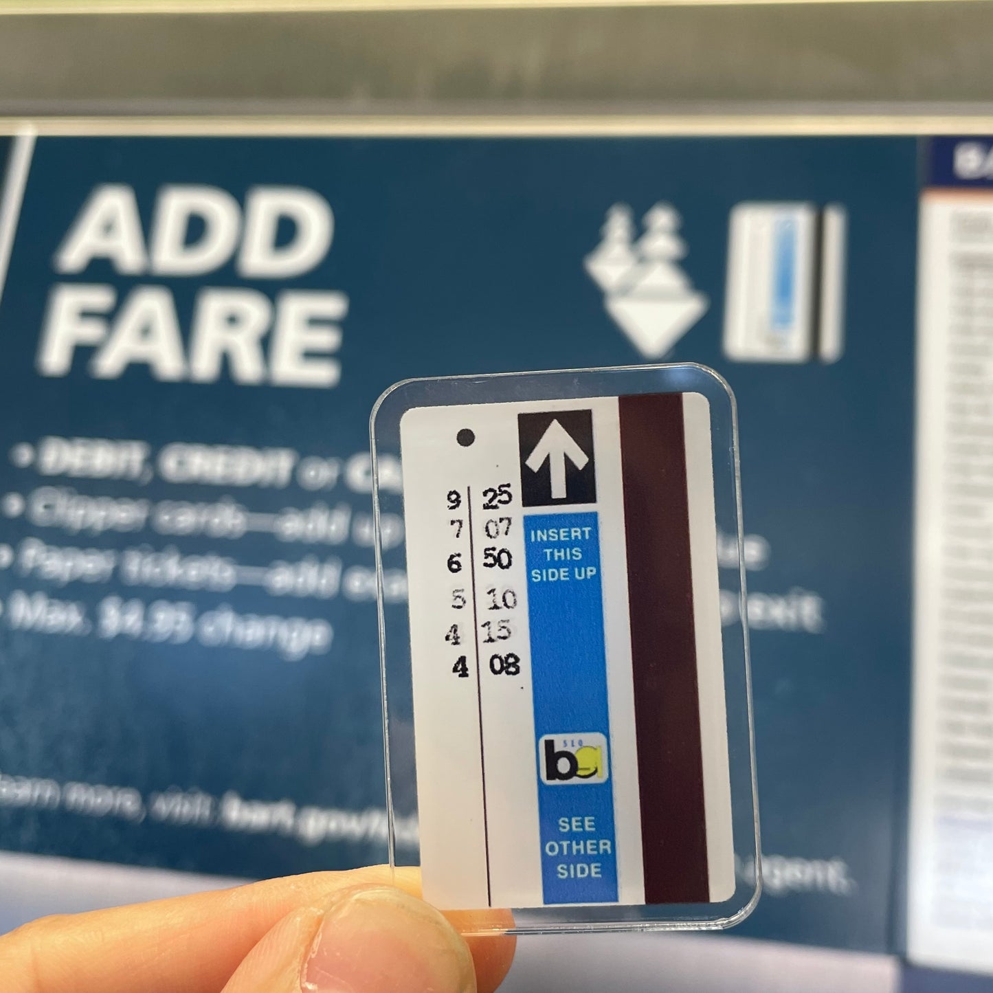 BART Ticket - Acrylic Pin