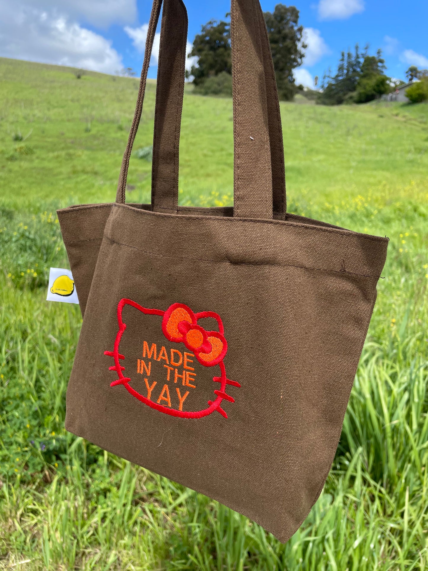 HK Made In The Yay - Red/Orange | Brown Tote