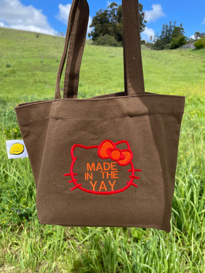 HK Made In The Yay - Red/Orange | Brown Tote