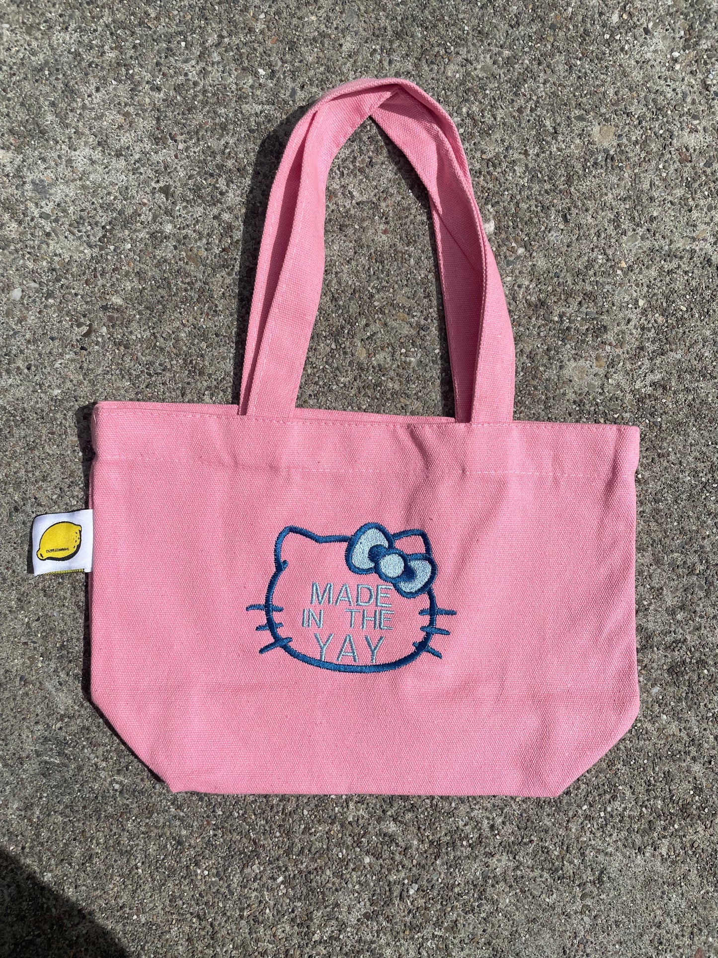 HK Made In The Yay | Mini Pink Tote (Blue Tones)