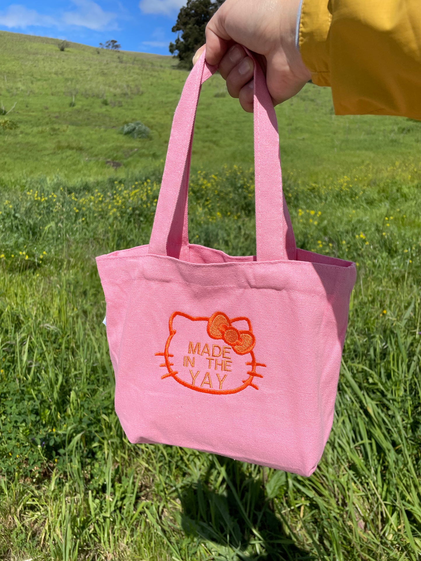 HK Made In The Yay | Mini Pink Tote (Orange Tones)