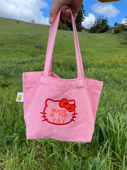 HK Made In The Yay Mini Pink Tote (Red/Orange)