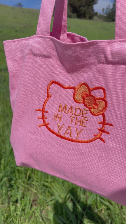HK Made In The Yay | Mini Pink Tote (Orange Tones)
