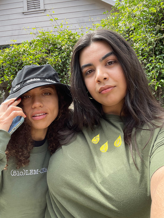 (51o)LEM-ONADE Military Green Crewneck