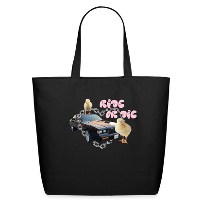 RIDE OR DIE TOTE BAG - black