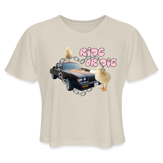 Ride or Die Cropped T - dust
